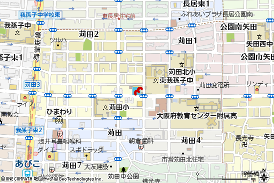 苅田店付近の地図
